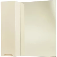 Зеркальный шкаф 80x80 см бежевый глянец L Bellezza Андрэа 4619013002077