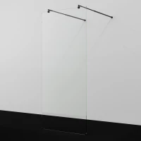 Душевая перегородка WasserKRAFT Vechte 60W44MB 99,4 см, профиль черный матовый, стекло прозрачное