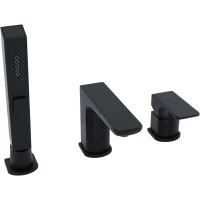 Смеситель на борт ванны Allen Brau Infinity 5.21008-31 с душевым гарнитуром, черный матовый