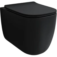 Унитаз подвесной Esbano Garant ESUPGARABM безободковый, с сиденьем микролифт, черный матовый