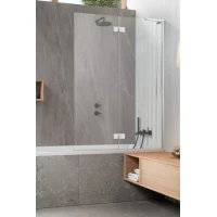 Шторка на ванну Radaway Essenza 8 SL PND II 100 Right 10500100-01-01R 100 см R, профиль хром, стекло прозрачное