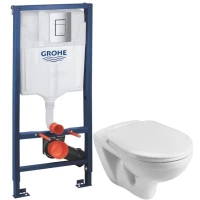 Комплект подвесной унитаз Santek Бореаль 1.WH30.2.205 + система инсталляции Grohe 38772001
