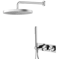 Душевой комплект Feramolli Sole SCN4 250 мм, CoolStart, со смесителем, никель матовый