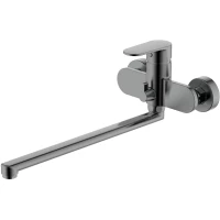 Смеситель для ванны Aquatek Ника AQ1842BGM универсальный, оружейная сталь матовый