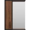 Зеркальный шкаф Misty Кедр П-Кед04050-011Л 50x72 см L, черный матовый/орех - 1