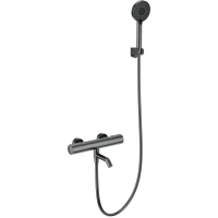 Термостат для ванны Wonzon & Woghand Inn 2 WW-A2006-A1-BGG с душевым гарнитуром, темный графит матовый