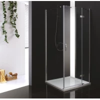 Душевой уголок Cezares Bergamo 100x100 см текстурное стекло BERGAMO-W-A-1-100-P-Cr-R