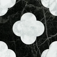 Керамогранит 4101200 Dandy Pin Black White 18,6x18,6