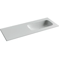 Раковина Ceramicanova Grace CN7021wx 121x45,7 см R, накладная, белый