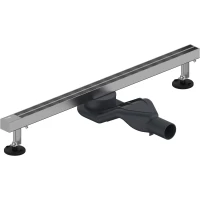 Душевой трап (лоток) WasserKRAFT Tauber 64D60BN 60 см, с решеткой, щелевой, никель