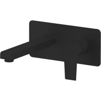 Смеситель для раковины Mariani Artic B14565AT00 встраиваемый, без донного клапана, черный матовый