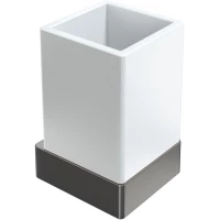 Стакан для зубных щеток Boheme Qubic 10724-GM настенный, графит матовый