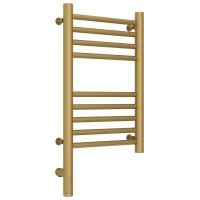 Полотенцесушитель электрический 500x300 золотой матовый МЭМ левый, перемычка прямая Сунержа Богема 3.0 032-5804-5030