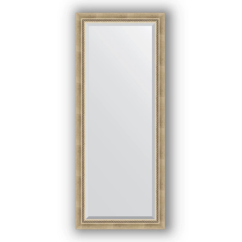 Зеркало 63x153 см состаренное серебро с плетением Evoform Exclusive BY 1182