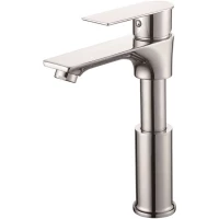 Смеситель для раковины D-Lin D110373 регулируемый по высоте, хром