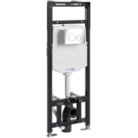 Инсталляция для унитаза WasserKRAFT Alme 15 15TLT.010.ME.CH02 с кнопкой смыва, хром