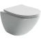 Унитаз подвесной Ceramica Nova Mono CN1905 безободковый, с сиденьем микролифт, белый - 7