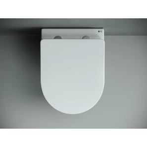 Изображение товара унитаз подвесной ceramica nova mono cn1905 безободковый, с сиденьем микролифт, белый