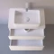 Комплект мебели белый жемчуг 81,4 см Jorno Pastel Pas.01.82/P/W + Y18293 + Pas.03.60/W - 4