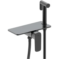 Гигиенический душ IDDIS Axes AXEBLSHi08 со смесителем, черный матовый