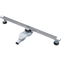 Душевой трап (лоток) AltroBagno Stella AltroBagnoStella071225Ni 80 см, с решеткой, щелевой, никель матовый