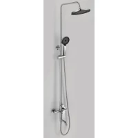 Душевая система Fmark FS8245A 200 мм, со смесителем, хром