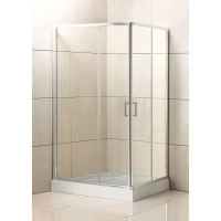 Душевой уголок 100x90 см BelBagno UNO-195-AH-2-100/90-C-Cr прозрачное
