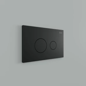 Изображение товара кнопка смыва d&k venice db1029025 для инсталляции, черный матовый