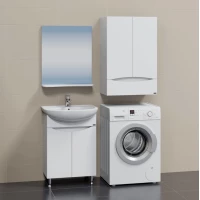 Комплект мебели белый глянец 61,5 см Санта Сатурн 700227 + YYUT60 + 101201