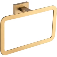 Полотенцедержатель кольцо Shevanik SG5606G золотой матовый