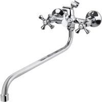 Смеситель для ванны Viko V-1525 универсальный, с душевым гарнитуром, хром