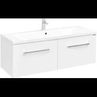 Тумба с раковиной белый глянец 120,2 см Акватон Мадрид 1A1703K2MA010