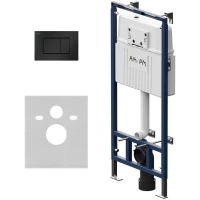 Инсталляция для унитаза Am.Pm MasterFit Pro C S I012710.0238 с кнопкой смыва, черный матовый