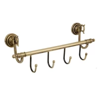 Планка с крючками Boheme Medici 10623 для ванны, бронза