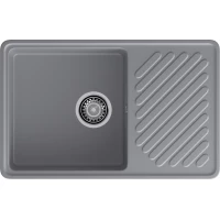 Кухонная мойка GranFest Quarz 52 75,3x47,7 см, темно-серый