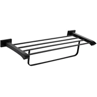 Полка для полотенец Gappo G0724-6 60 см, черный матовый