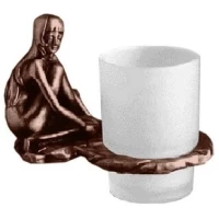 Стакан с держателем медь Art&Max Juno AM-0714-C
