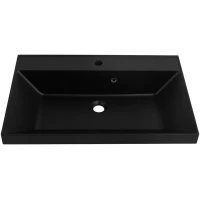 Раковина BelBagno BB700/450-LV-ART-AST-NERO 70x45 см, накладная, черный матовый