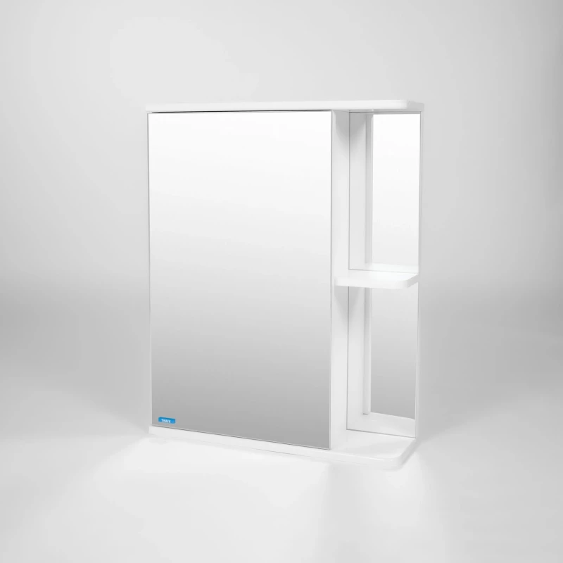 Зеркальный шкаф 55x70 см белый L Viant Париж VPAR55-ZSHL