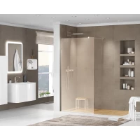 Неподвижная перегородка 100 см Cezares LIBERTA-L-1-100-BR-Cr бронза