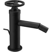 Смеситель для биде Remer Chrono CH20NO с донным клапаном, черный матовый