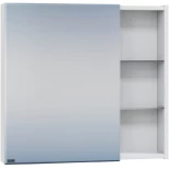 Изображение товара зеркальный шкаф 75x73 см белый глянец r/l санта дублин 123006
