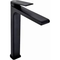 Смеситель для раковины Orange Gauss M30-121b без донного клапана, черный матовый