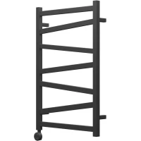 Полотенцесушитель электрический Point Феникс П7 PN15158BE 800x530, ТЭН левый/правый, черный матовый