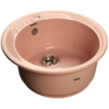 Изображение товара кухонная мойка розовый granfest rondo gf-r520