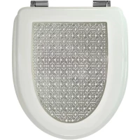 Сиденье для унитаза Migliore Milady 24258 с микролифтом, белый глянец/хром