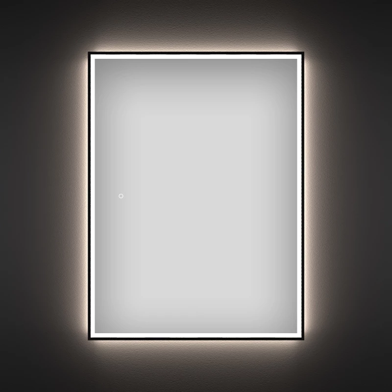 Зеркало 70x85 см черный матовый Wellsee 7 Rays’ Spectrum 172201300
