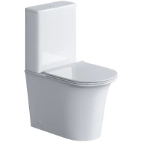 Унитаз-компакт Grossman GR-4469S безободковый, с сиденьем микролифт, белый