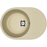 Кухонная мойка Practik PR-M-610-002 61x47 см, слоновая кость