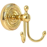 Крючок Magliezza Kollana 80502-DO двойной, для ванны, золотой